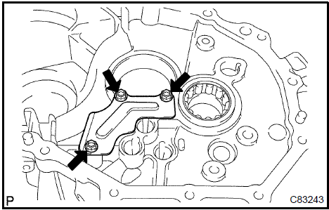 Remove manual transaxle case receiver