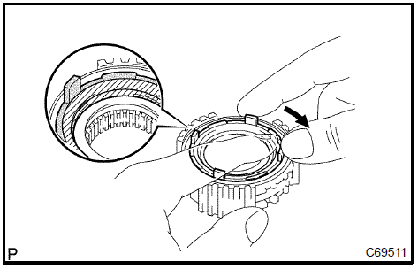 66. INSTALL SYNCHROMESH SHIFTING KEY SPRING