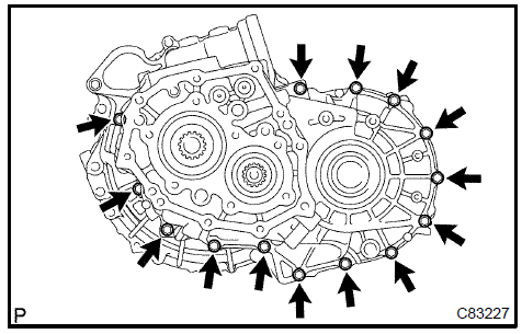 o. Remove the output shaft assy from the front manual