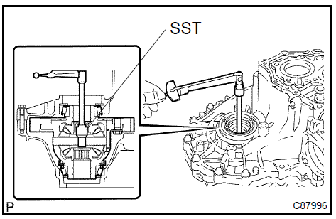 f. Remove the 3 bolts.