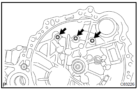 g. Remove the 14 bolts and manual transmission case to