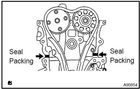 c. Apply a continuous bead of seal packing (diameter: 3 to