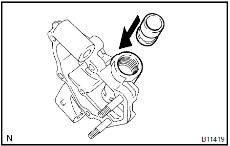 Inspect oil pump relief valve