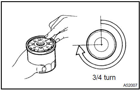 Install oil filter sub-assy