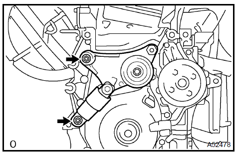 Install V-ribbed belt tensioner assy