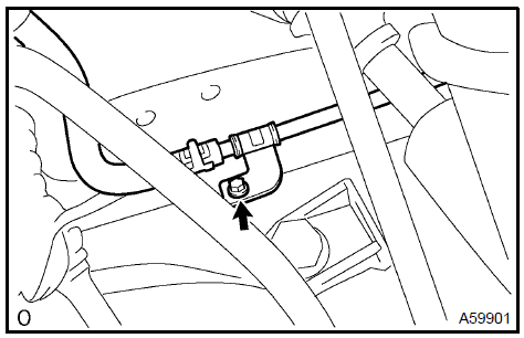 d. Install the engine mounting insulator FR with the bolt.Torque: 87