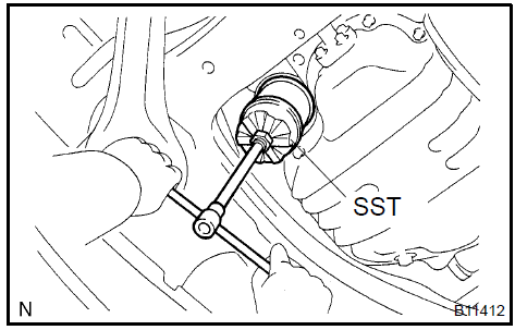 Как открутить масляный фильтр солярис Toyota Camry: Oil filter sub-assy (2AZ−FE)(From July, 2003) - Lubrication