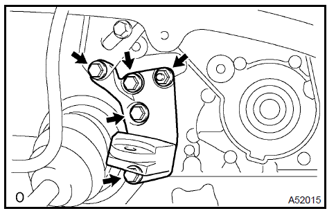 Remove engine mounting bracket RH