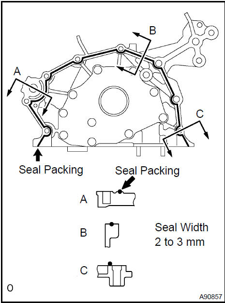 f. Align the key of the oil pump drive gear with the key way