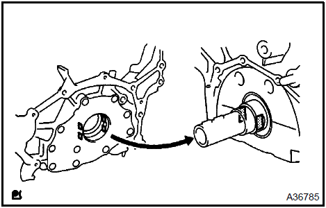 g. Install the oil pump by tightening the 9 bolts uniformly.Torque: