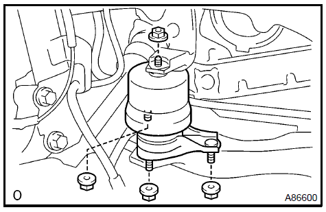  Install engine mounting insulator RH