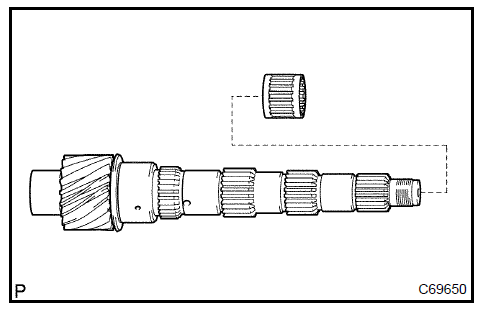  Install 1st gear needle roller bearing