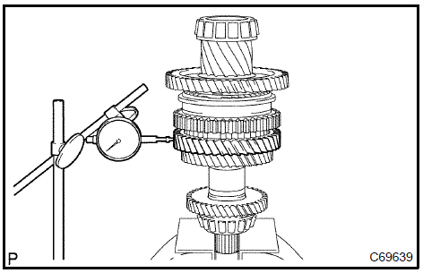  Inspect 2nd gear radial clearance