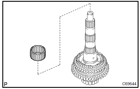 Install 2nd gear needle roller bearing