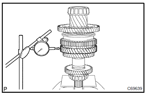 Inspect 2nd gear radial clearance