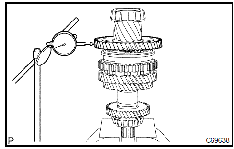  Inspect 1st gear radial clearance