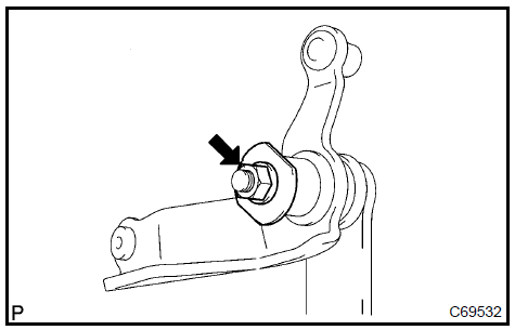 b. Remove the selecting bellcrank support sub−assy from