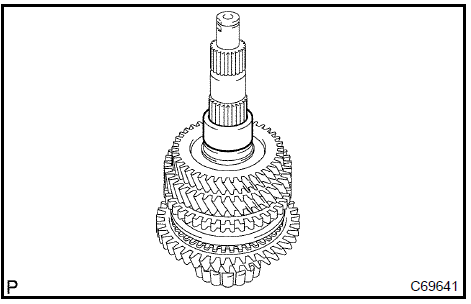 Remove output gear spacer