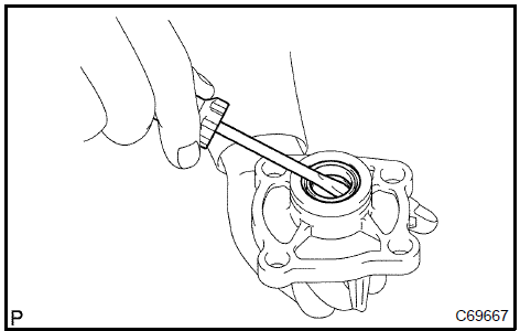 Remove control shaft cover oil seal