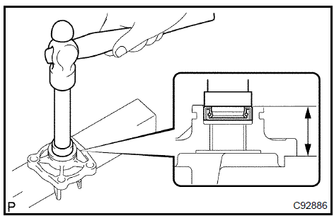 Install control shaft cover oil seal