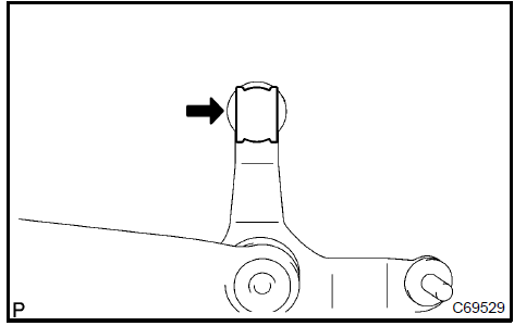 Install control shift lever bush