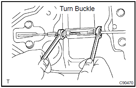 19. INSTALL PARKING BRAKE CABLE ASSY No.1