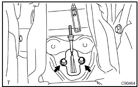 7. INSTALL PARKING BRAKE CABLE ASSY No.4