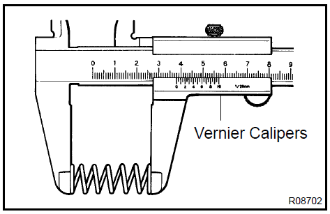  Inspect flow control valve compression spring