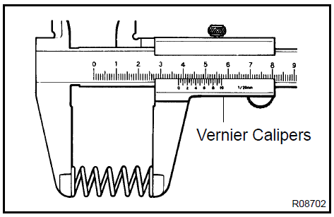  Inspect flow control valve compression spring