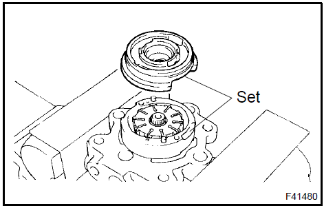 c. Install the wave washer so that its protrusions fit into the