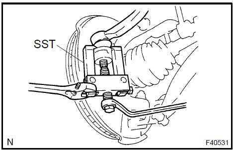 Disconnect tie rod assy LH