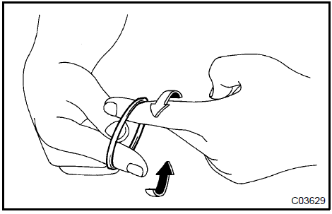 d. Install the rack steering piston ring to the power steering