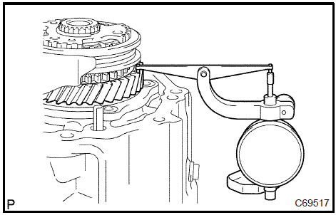  Inspect 5th gear thrust clearance