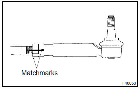 Remove tie rod assy LH