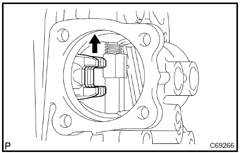 b. Install the new manual transmission output shaft rear set