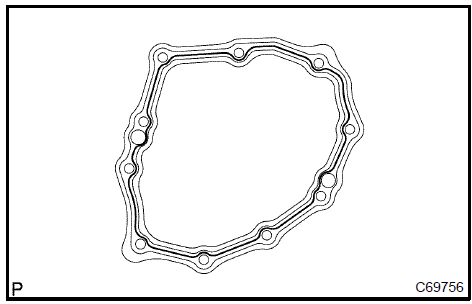 b. Install the transmission case cover sub−assy with 10 bolts