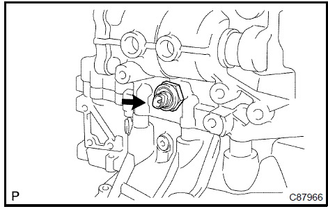 Install back up lamp switch assy