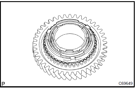 Remove synchronizer ring set No.1