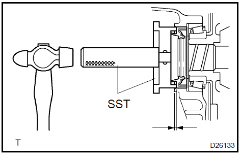  Install transmission case oil seal