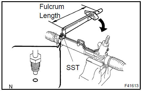 Install steering right turn pressure tube