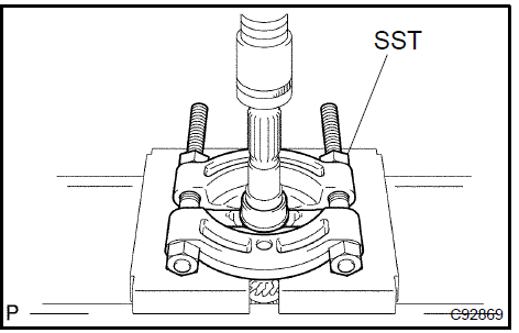  Remove input shaft front bearing