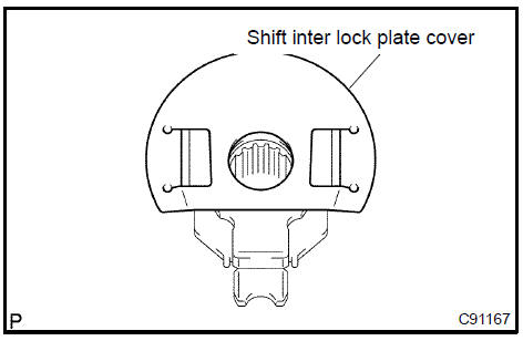 Install shift inter lock plate cover