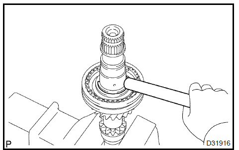 26. INSTALL 4TH GEAR BEARING SPACER