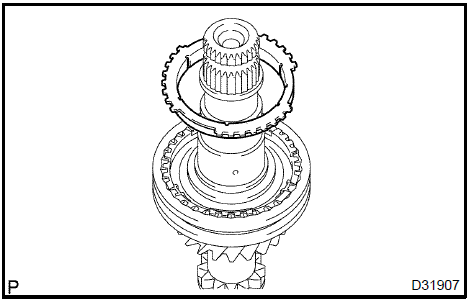 Install 2nd synchronizer outer ring