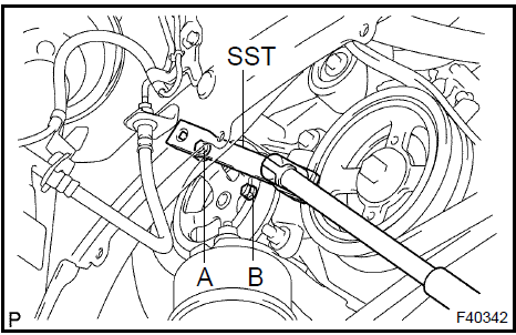 Remove vane pump assy