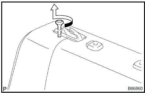 Remove rear seat back lock release button