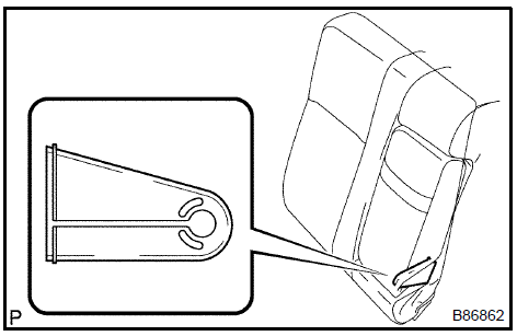 Remove rear seat back hinge cover