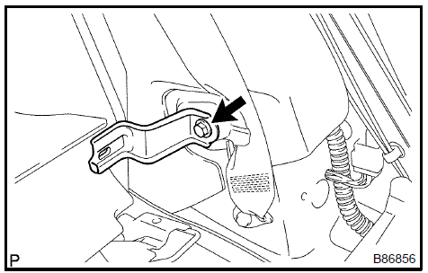 Install rear seat back hinge sub-assy LH