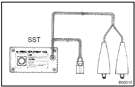 1. Connect the SST to the battery.Connect the red clip of the SST to the battery positive