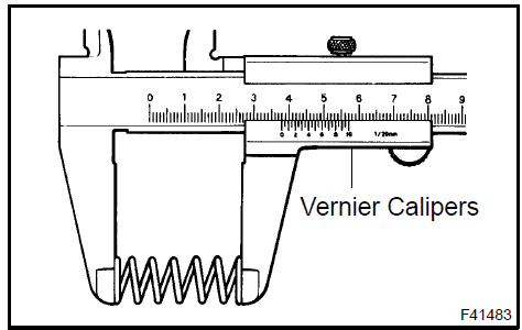 Inspect flow control valve compression spring